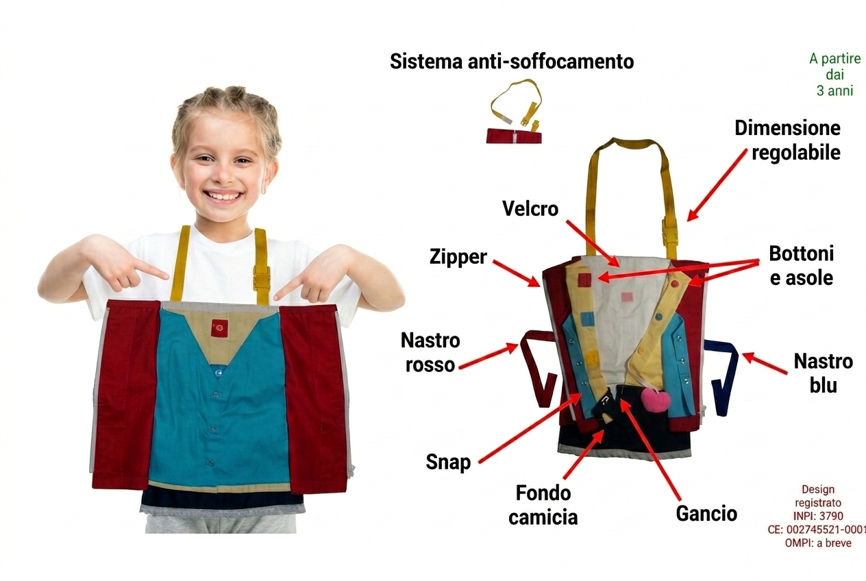 Impara a vestirti e a spogliarti con sicurezza. Per bambine.