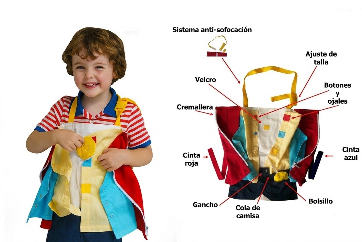 Aprende a vestirte y desvestirte sin estrés. Unisexo.