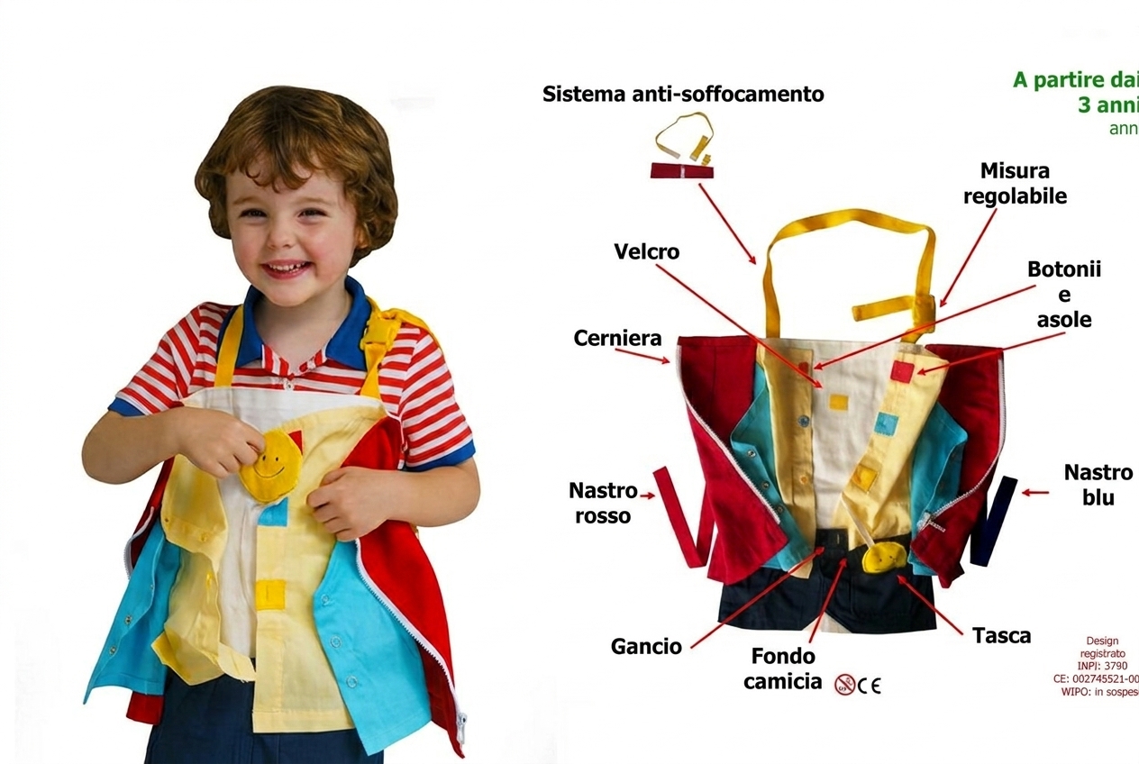 Impara a vestirti e svestirti senza stress. Unisex.